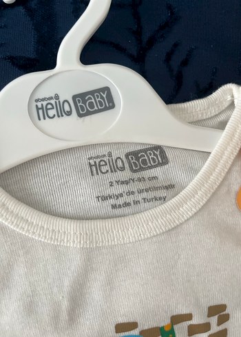 Uzun Kollu Beyaz Erkek Bebek Body - Görsel 2