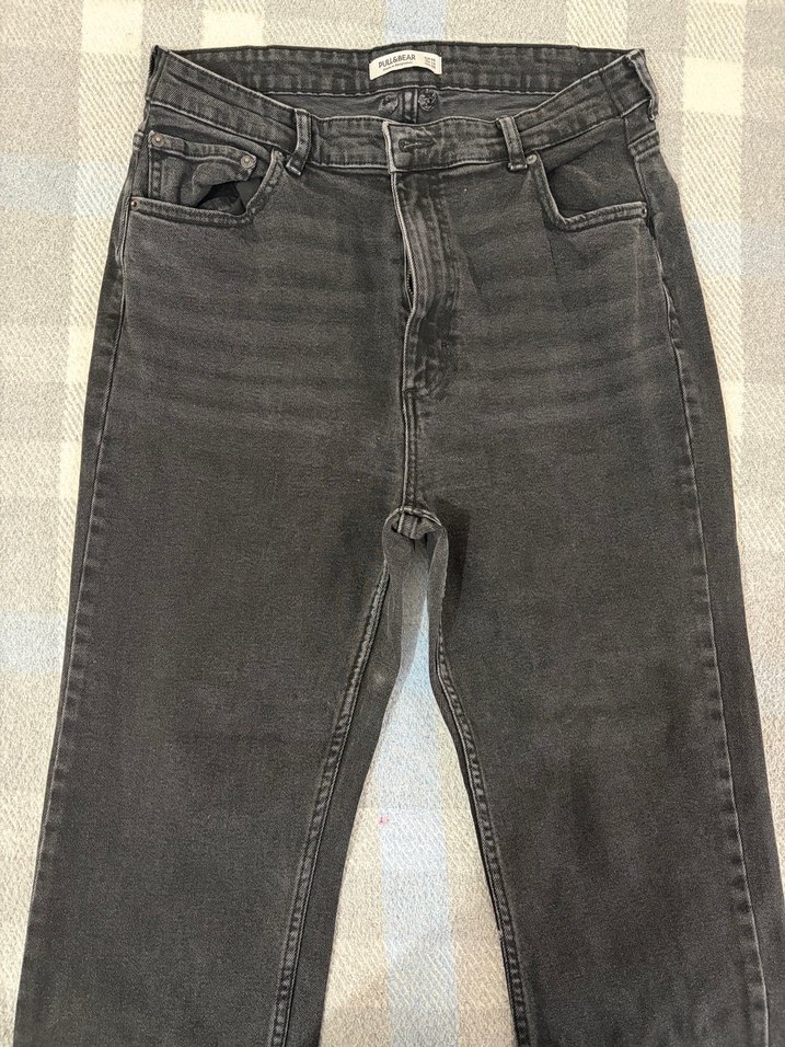 Pull and bear siyah kot - Görsel 3