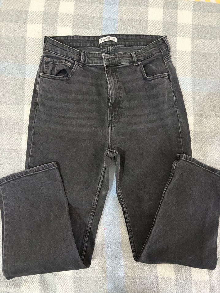 Pull and bear siyah kot - Görsel 2