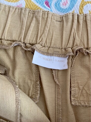 44 Beden Camel rengi ince kumaş pantolon