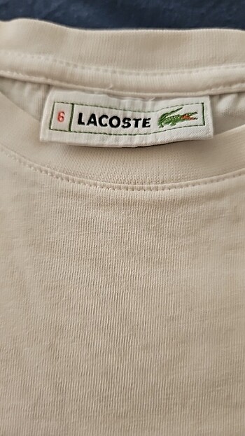 6 Yaş Beden Lacoste Unisex Çocuk Tişörtü