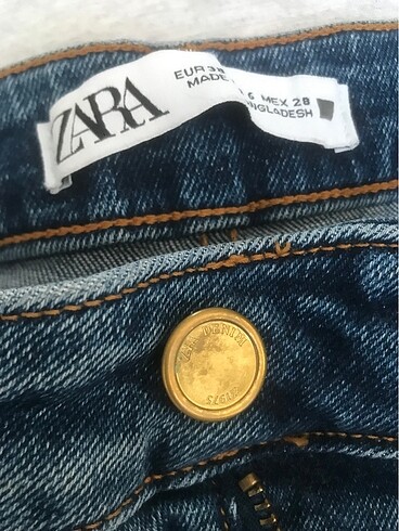 38 Beden mavi Renk Zara jean