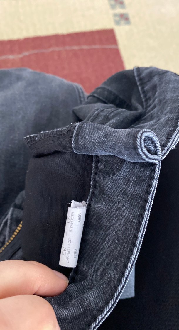 Gri Erkek Denim Jean Pantolon - Görsel 4