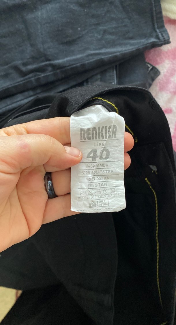 Siyah erkekFit Kumaş Pantolon - Görsel 2