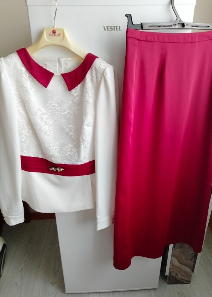 Etek gömlek takımı ikili takım - Görsel 4