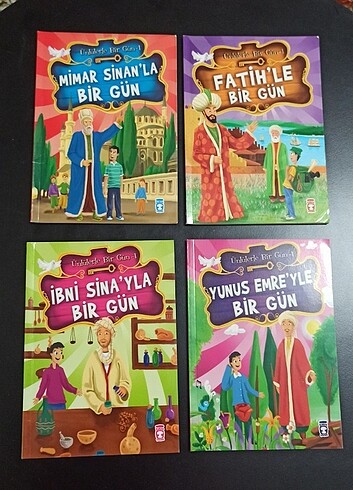 TİMAŞ YAYINLARI- ÜNLÜLERLE 1 GÜN SET- 10 KİTAP