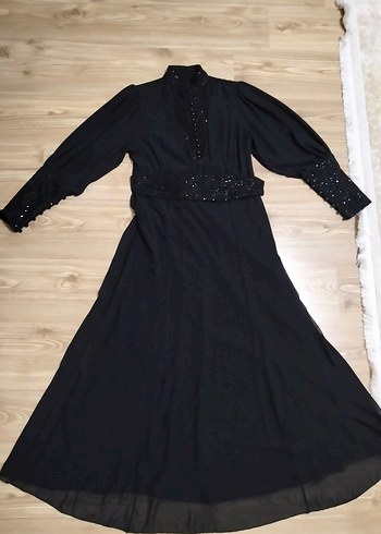 Alice & Olivia Siyah Uzun Kollu Gotik Kadın Elbise