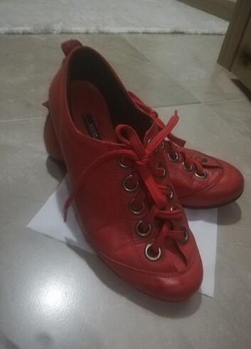 37 Beden kırmızı Renk inci bayan spor ayakkabı 