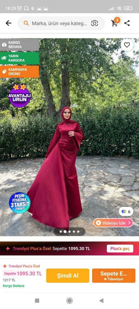 Bordo Uzun Kollu Drapeli Abiye Elbise - Görsel 3