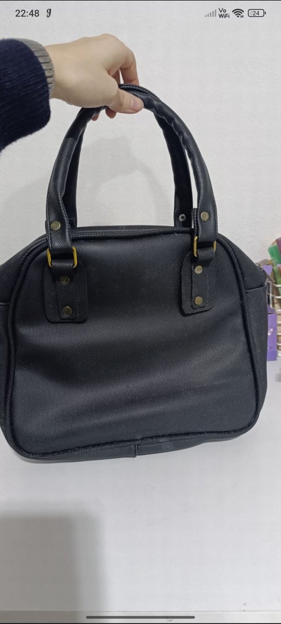 Siyah Deri Kadın Çantası - Görsel 2