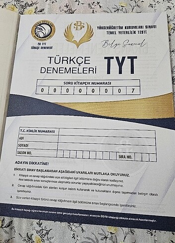 Tyt Türkçe denemeleri ( Bilgi Sarmal )