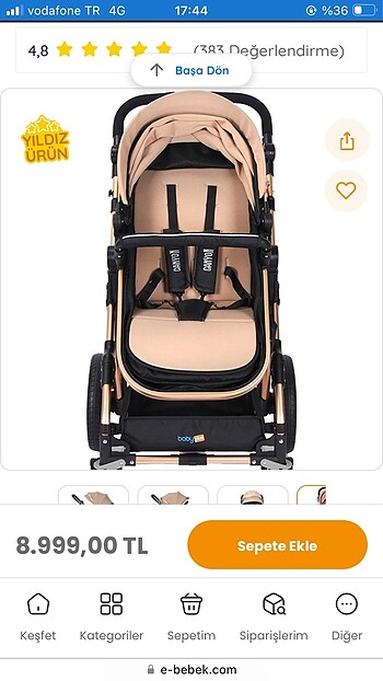 Diğer Yeniden farksız bebek arabası ve puseti