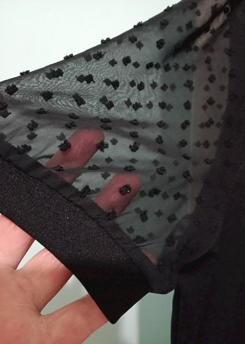 42 Beden siyah Renk Siyah V Yaka Gotik Kadın Bluz