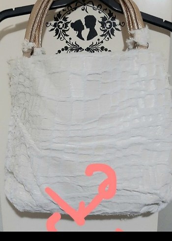 Zincir Detaylı Beyaz Kadın Çanta - Görsel 5