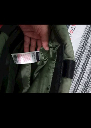 Fermuarlı Haki Kadın Omuz Çantası - Görsel 9