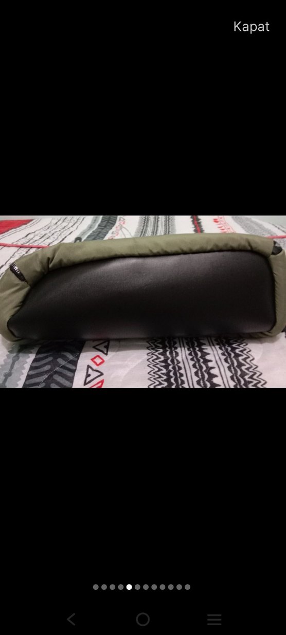 Fermuarlı Haki Kadın Omuz Çantası - Görsel 4