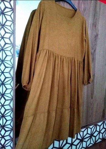 Elbise ( Hardal renkte) SON FİYAT - Görsel 4