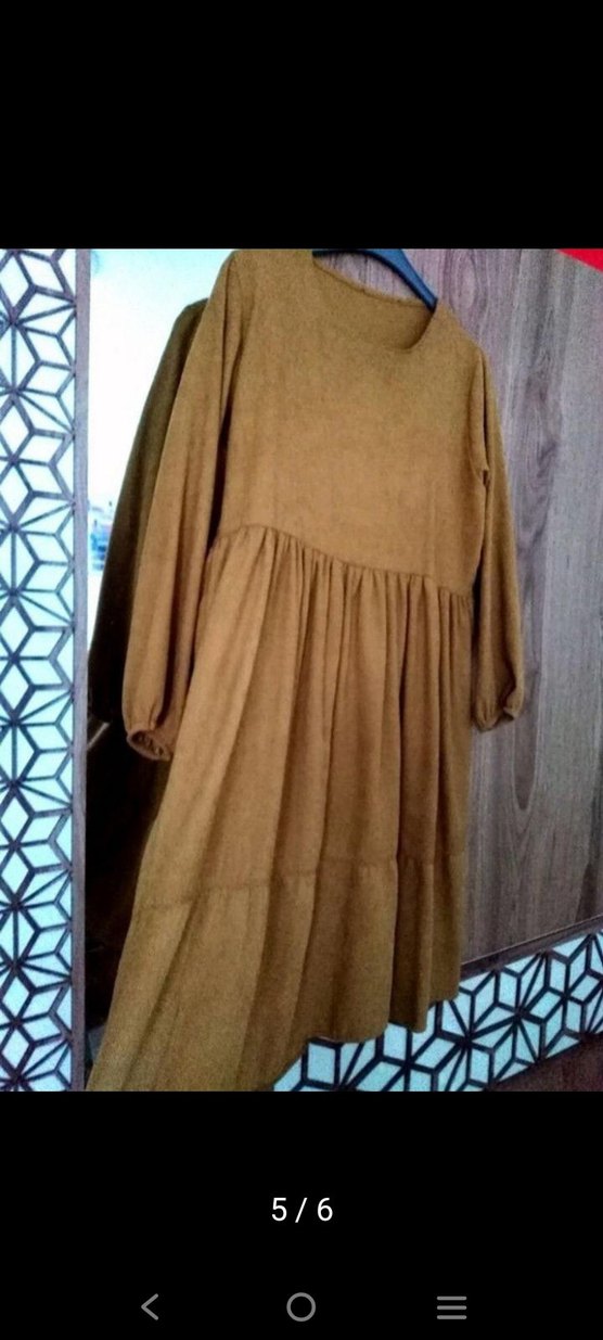 Elbise ( Hardal renkte) SON FİYAT - Görsel 4