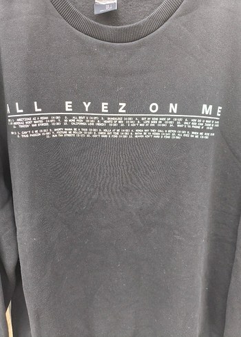 xs Beden siyah Renk Tupac Sweatshirt