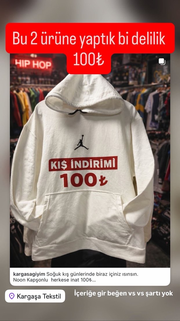 Erkek Siyah Kapüşonlu Spor Sweatshirt - Görsel 3
