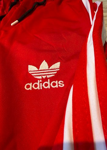 Kırmızı Adidas Çıtçıtlı  Eşofman Altı - Görsel 3