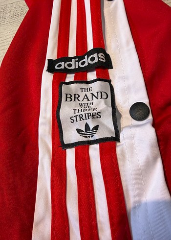 Kırmızı Adidas Çıtçıtlı  Eşofman Altı - Görsel 2