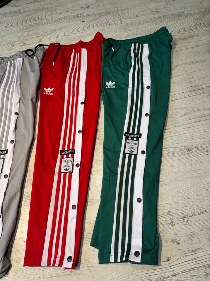 Kırmızı Adidas Çıtçıtlı  Eşofman Altı - Görsel 4