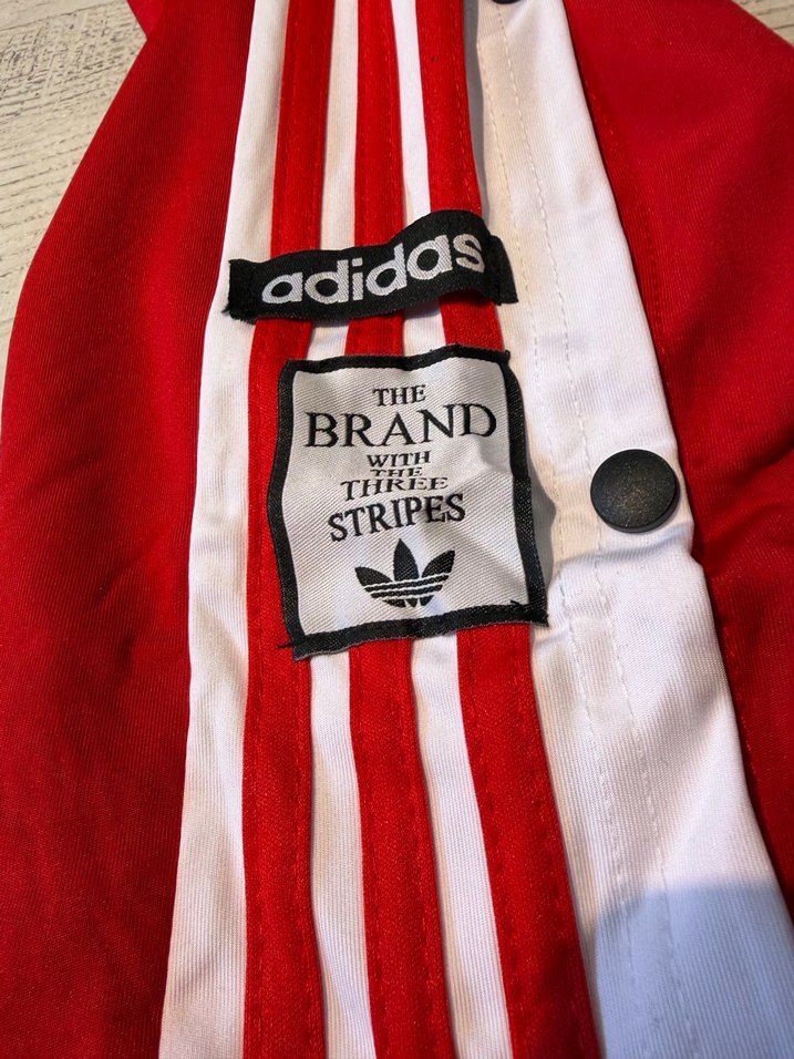 Kırmızı Adidas Çıtçıtlı  Eşofman Altı - Görsel 2