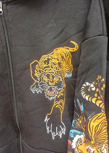 Diğer Kapüşonlu Siyah unisex Sweatshirt