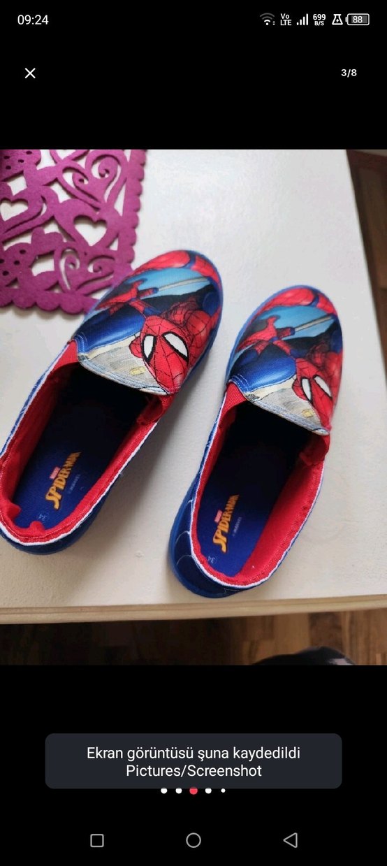 Renkli Örümcek Adam Desenli Erkek Çocuk Loafer - Görsel 3