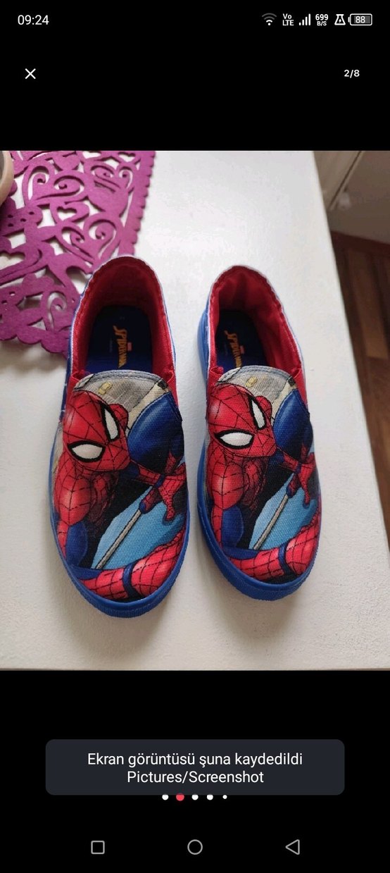 Renkli Örümcek Adam Desenli Erkek Çocuk Loafer - Görsel 2