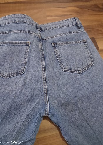 42 Beden mavi Renk Rahat Kesim Mavi Denim Kadın Pantolon