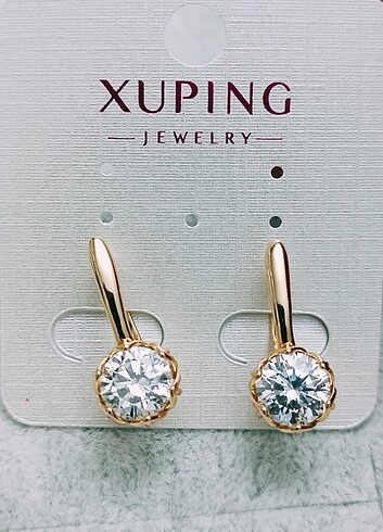 Xuping gold tektaş küpe.