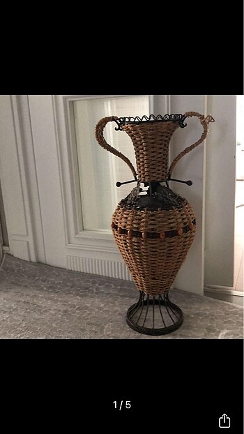 hasır vazo , 60 cm yukseklıgınde