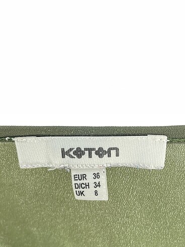 36 Beden haki Renk Koton Bluz %70 İndirimli.