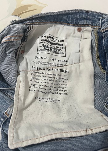 LEVIS Düğmeli Mavi erkek Pantolon - Görsel 3