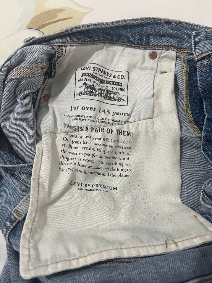 LEVIS Düğmeli Mavi erkek Pantolon - Görsel 3