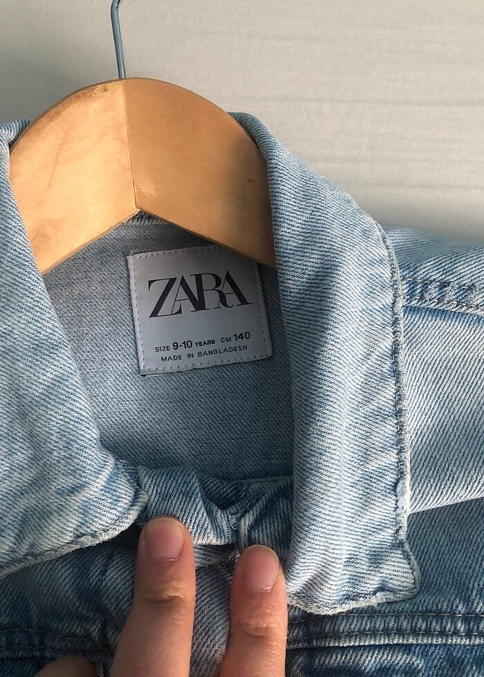 zara kız çocuk kot ceket - Görsel 2
