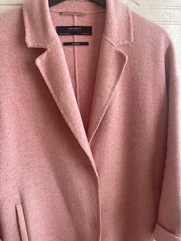 xs Beden Zara Pembe Yün Kaban