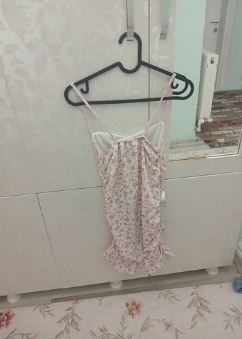 Pembe Desenli şık elbiseee - Görsel 4