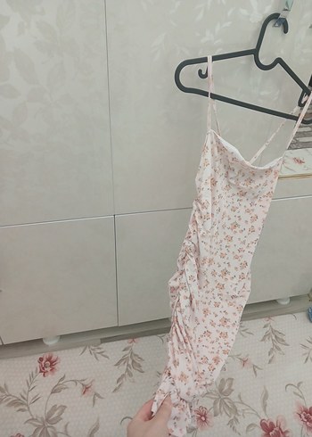 Pembe Desenli şık elbiseee - Görsel 2