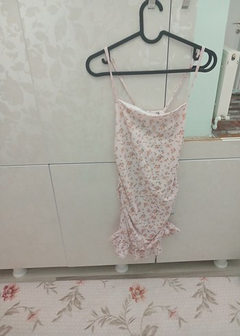 Pembe Desenli şık elbiseee - Görsel 3