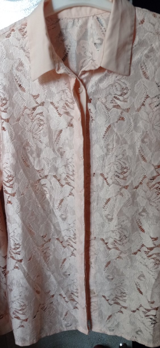 pudra pembesiDantel Uzun Kollu Bohem Kadın Elbise - Görsel 5