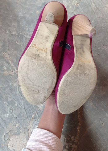 Kadin Bordo Tokalı Ayakkabı - Görsel 7