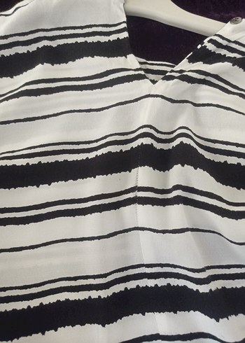 Gri Zebra Desenli Hamile Bluzu - Görsel 8