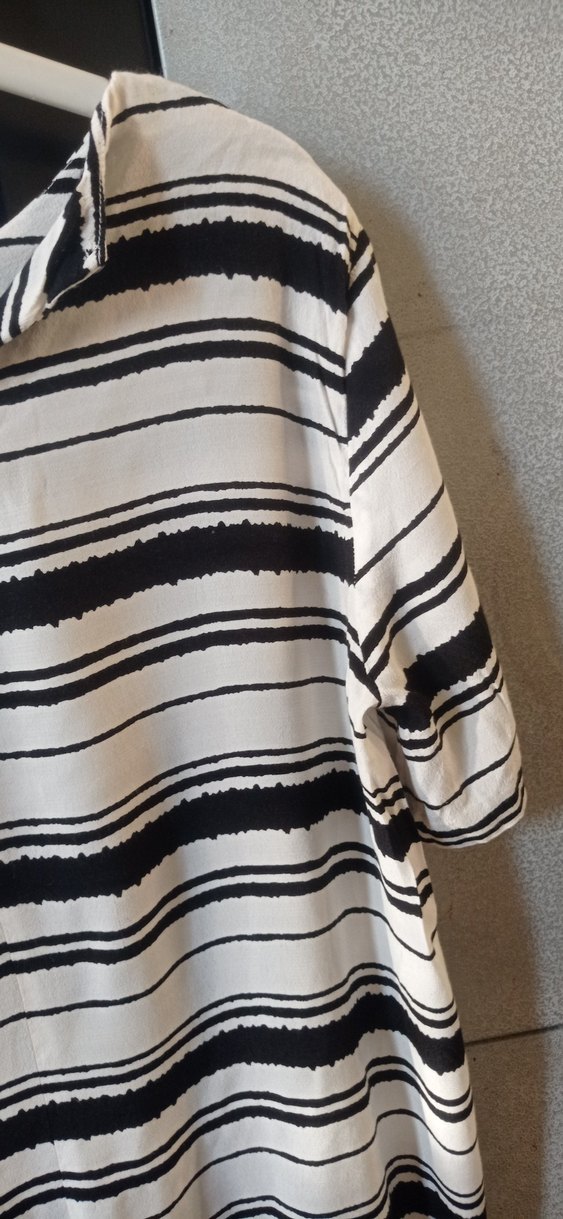 Gri Zebra Desenli Hamile Bluzu - Görsel 2