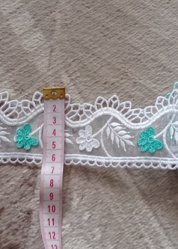 El Yapımı Bohem Dantel Detaylı Kumaş - Görsel 2