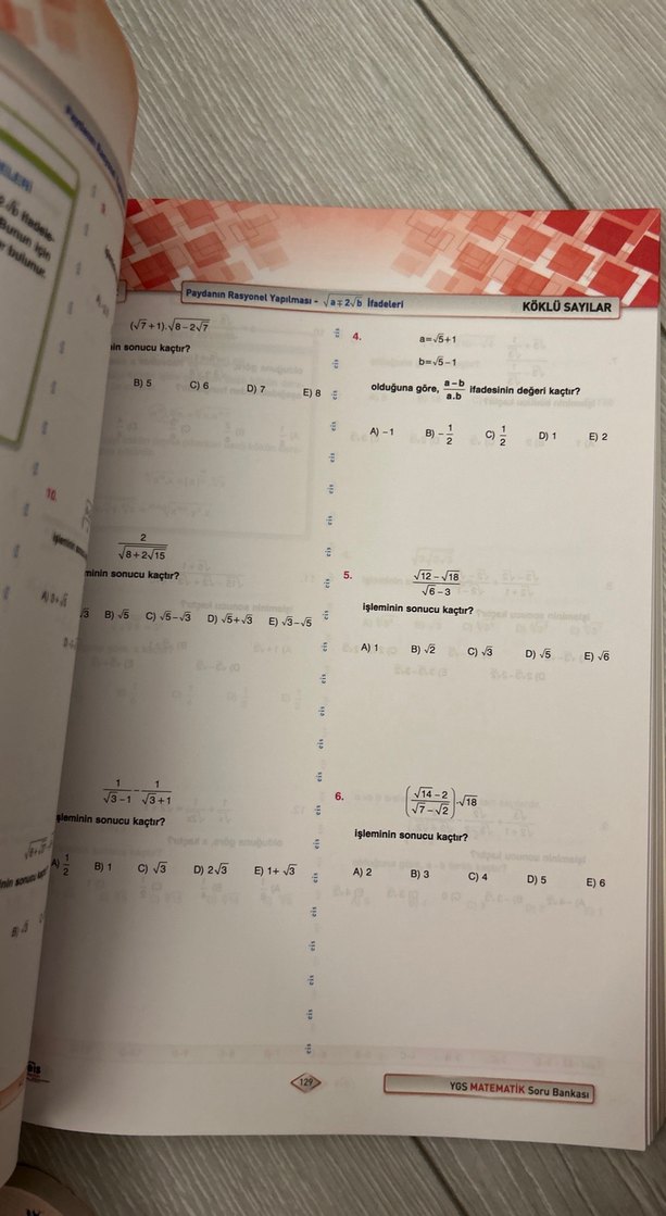 YGS Matematik Soru Bankası - Üniversite Sınavları - Görsel 2