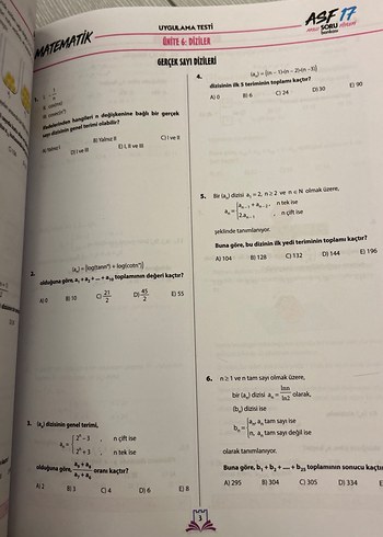 AYT Matematik Çek-Kopart Soru Bankası - Görsel 2