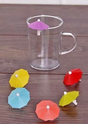 Renkli Kelebek bardak ayırıcı - Görsel 3